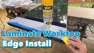 How To Apply Laminate Worktop Edging [upl. by Niroht]