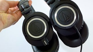 NEW Audio Technica ATHM50x comparison with Original M50 [upl. by Vallery]