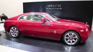 red RollsRoyce Wraith gorgeous colour  Dubai Motor Show 2013 [upl. by Isolda]