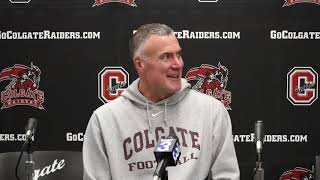 Colgate Football Postgame Press Conference vs JMU NCAA 2nd Round [upl. by Innig]