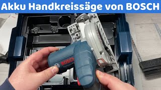 Meine neue Akku Handkreissäge die GKS 12V 26 von Bosch [upl. by Amoreta199]