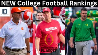 NEW Top 25 College Football Rankings  College Football Playoff Picture [upl. by Anatnom]