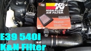 E39 540i KampN Panel Filter and Snorkel Delete BMW Part 4 of 4 [upl. by Semele]