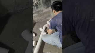 Drain pipe installation [upl. by Nicolette]