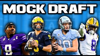 NFL Mock Draft With Trades  QampA At End Of Mock [upl. by Esinek817]