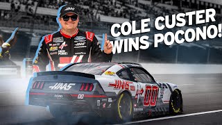 Cole Custer WINS at Pocono  StewartHaas Racing [upl. by Thrasher313]