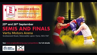 England Boxing National Schools Championships 2021  Day 2  RING B [upl. by Novat465]