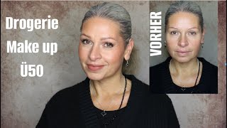 Drogerie Make up Ü50 günstiges Alltagsmakeup 2024 I Mamacobeauty [upl. by Pammy]