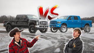 Ultimate Cummins F250 Vs CboysTV Filmer quotCheeto Truckquot [upl. by Avilys]