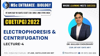 ELECTROPHORESIS amp CENTRIFUGATION  CUET PG 2022  IFAS [upl. by Attenauqa435]