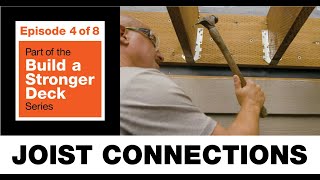 Build a Stronger Deck Joist Connections [upl. by Anelle]