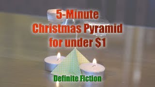 Christmas Pyramid  Weihnachtspyramide  5Minute Christmas Craft for Under 1 [upl. by Aniles]