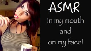 ASMR Unboxing Glossybox November 2016 and Eating Sounds with couscous [upl. by Hnim]