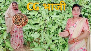 हमर छत्तीसगढ़िया भाजी चेच अऊ अदौरी बरी  cg bhaji recipe  cg vlogger Mamta [upl. by Albertine]