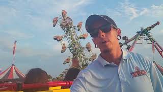 Me on the Downdraft ride on the last day of Laporte county fair for 2024 [upl. by Wilhide84]