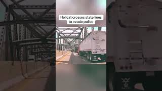 Intense hellcat police chase policechase cops viral foryourpagе shorts policevideos [upl. by Uol]