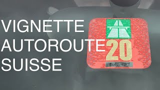 CHANGER VIGNETTE AUTOROUTE SUISSE TUTO 2023 [upl. by Melany]