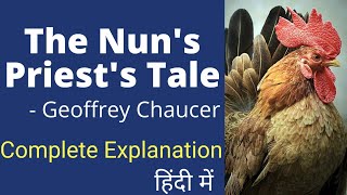 The Nuns Priests Tale by Geoffrey Chaucer Summary and Analysis in Hindi [upl. by Rahal558]