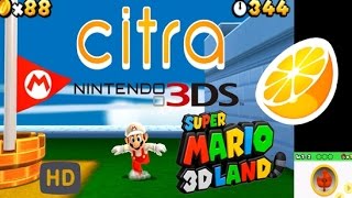 CITRA  Super Mario 3D Land 3DS emu gameplay [upl. by Aciraa]