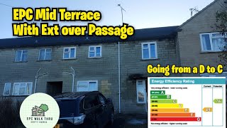 EPC rating D to C Mid Terrace 1950s full walk through [upl. by Lerraf]