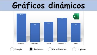 Cómo hacer gráficos dinámicos en Excel [upl. by Ylellan596]