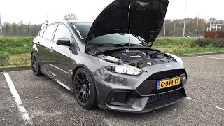 Ford Focus RS Mk3 with Decat Straight Milltek Exhaust Revs amp Accelerations [upl. by Tertia435]