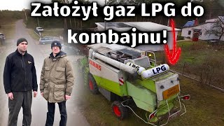 Rolnik założył instalację LPG do kombajnu i oszczędza 350zł dziennie [upl. by Dunkin]