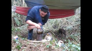 Sortie Bushcraft Aber Wrach Bretagne 060314 bonne bouffe et café chaud [upl. by Sully]