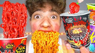 Extreme Spiciest Ramens  ASMR [upl. by Cod756]