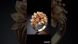 Gold ring based on flower theme [upl. by Tterrej631]