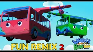 Wheels on the bus go round and round  Fun Mix 2  Nursery rhymes  Baby songs  Kiddiestv [upl. by Nnylesor]