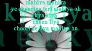 mahiya adnan sami with lyrics [upl. by Noguchi]