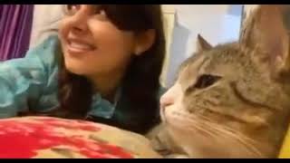 Musarat Jahan Munia Viral Tiktok video with Her Lovely Cat  Bashundara MD Sayem Scandal [upl. by Sihtam]