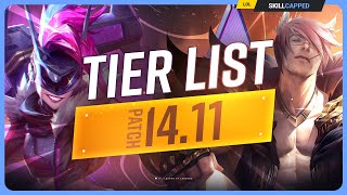 NEW TIER LIST for PATCH 1411  League of Legends [upl. by Nerdna]