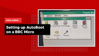 Setting Up AutoBoot on a BBC Micro [upl. by Roter]