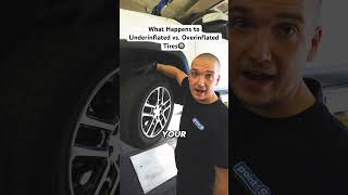 What Happens to Underinflated Vs Overinflated Tires 🛞 car carmaintenance truck mechanic [upl. by Eugenia]