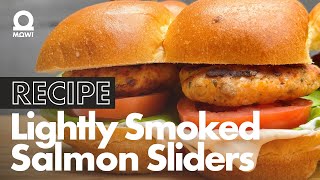 RECIPE  Smoked Salmon Sliders  How to make the best smoked salmon sliders [upl. by Amyas]