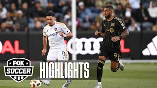 LAFC vs LA Galaxy Highlights  MLS on FOX [upl. by Irtimed]