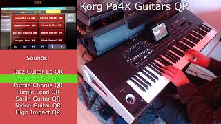 Korg Pa4x Guitars QR  song Fragile [upl. by Arretnahs]