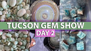 Tucson Gem Show Day 2 2024 Crystal Shop with me at the worlds largest gem show [upl. by Kanya]