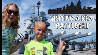 Visiting Battleship USS North Carolina  A REAL Battleship [upl. by Hnah]