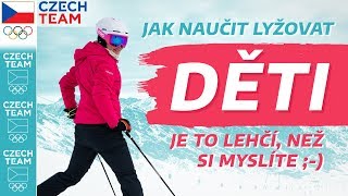 JAK NAUČIT DĚTI LYŽOVAT🤷‍♂ Je to lehčí než si myslíte😉 [upl. by Saeger]