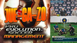 EL MEJOR juego de todos los MANAGER  Pro Evolution Soccer Management [upl. by Hayse]