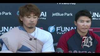 Daisuke Matsuzaka speaks at Red Sox spring training [upl. by Nerraw]