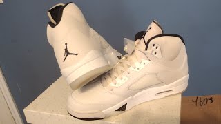 Mens Air Jordan 5 Retro SE Sail unboxing [upl. by Aslin223]