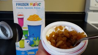 Make A Slushy In 60 SECONDS  Magic Quick Frozen Smoothies Cup [upl. by Lontson]