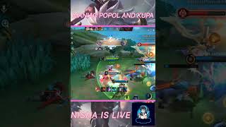 popol and kupa best combo✅✅ NISHA IS LIVEmobilelegends mlbb maniac mlbbesports [upl. by Endys331]