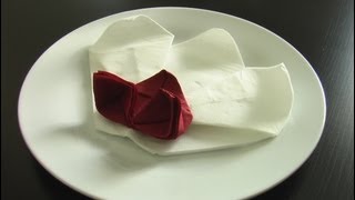 pliage serviette orchidée décoration table origami [upl. by Weathers126]