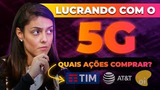 OI Tim Vivo ou ATampT Qual ação comprar pra GANHAR DINHEIRO COM O 5G [upl. by Yuhas]