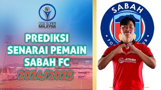 SABAH FC PEMAIN MUSIM 2024 [upl. by Abisia992]